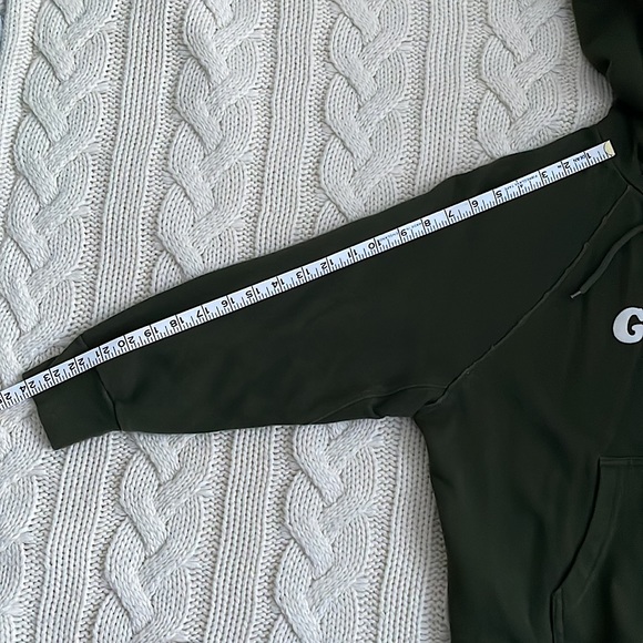 Golden by TNA Cropped Dark Green Pullover Hoodie - Picture 4 of 7